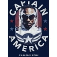thumbnail image 2 of Boy's Marvel The Falcon and the Winter Soldier Captain America Sam Wilson  Graphic Tee Navy Blue Small, 2 of 4