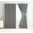 thumbnail image 2 of Warm Home Designs 2 Extra Large, Extra Wide Silver Grey Floor-To-Ceiling 108" x 108” Inch Room Divider Curtains.  N L Grey Wall 108, 2 of 6