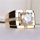 thumbnail image 3 of Anillos para mujer, regalos para mujer, anillo de moda para San Valentín, joyería para hombre, anillo de diamantes de lujo dominante. Un anillo., 3 of 5