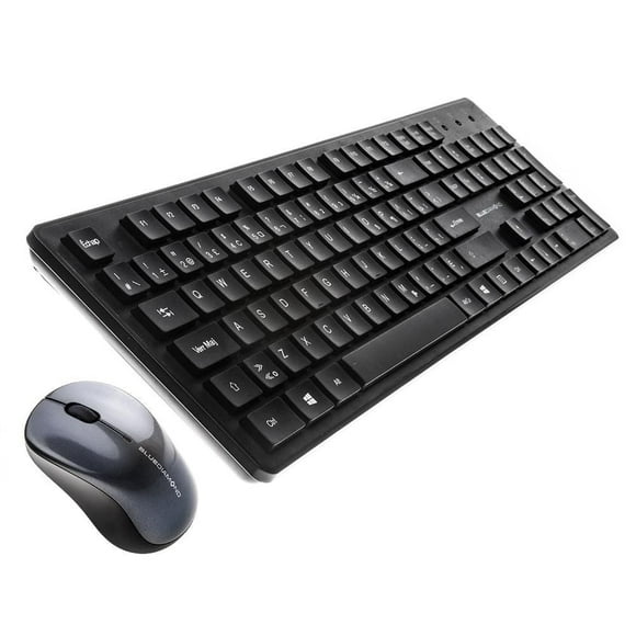 BlueDiamond Connect Combo Wireless Membrane Keyboard with 2.4 GHz Wireless technology Mouse - French Layout - Black