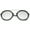 Black-Silver / Silver Mirror, variant on sunglassLA - Modern Metal Double Nose Bridge Colored Mirror Lens Round Sunglasses - 52mm