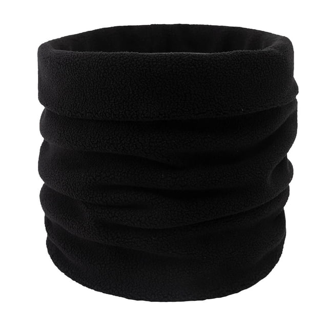 Fleece Neck Warmer Unisex Solid Color Neck Warmer Fleece Knitted Scarves Warmer Fashion Scarf