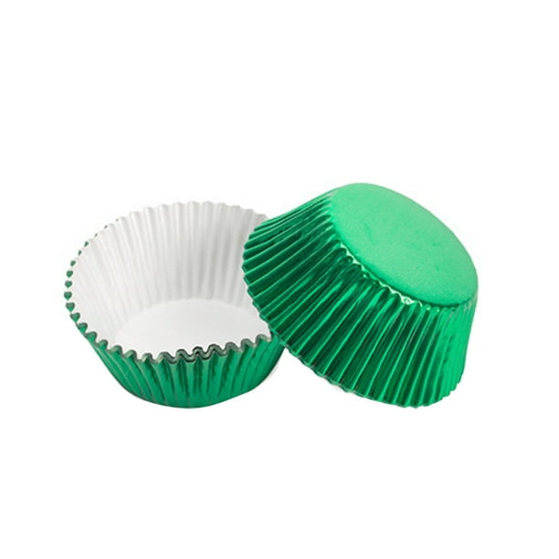 tredstone 100pcs Paper Cupcake Cup Aluminium Foil Muffin Baking Cups Liners Cupcakes Case