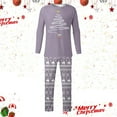 thumbnail image 2 of Shadoumai Matching Family Christmas Pajamas For Couples, Xmas Tree Print Tops Long Sleeve Holiday Sleepwear Sets For Mom Dad Fall Clothes, 2 of 6
