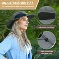 thumbnail image 2 of Outdoor Wide Brim Sun Hats Blocking UV Protection Cap UPF 50+ Foldable Mesh Net for Finishing, Hiking, Camping by Solari, 2 of 7