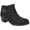 Black, variant on Easy Street Womens KORY Laceless Faux Leather Ankle Boots