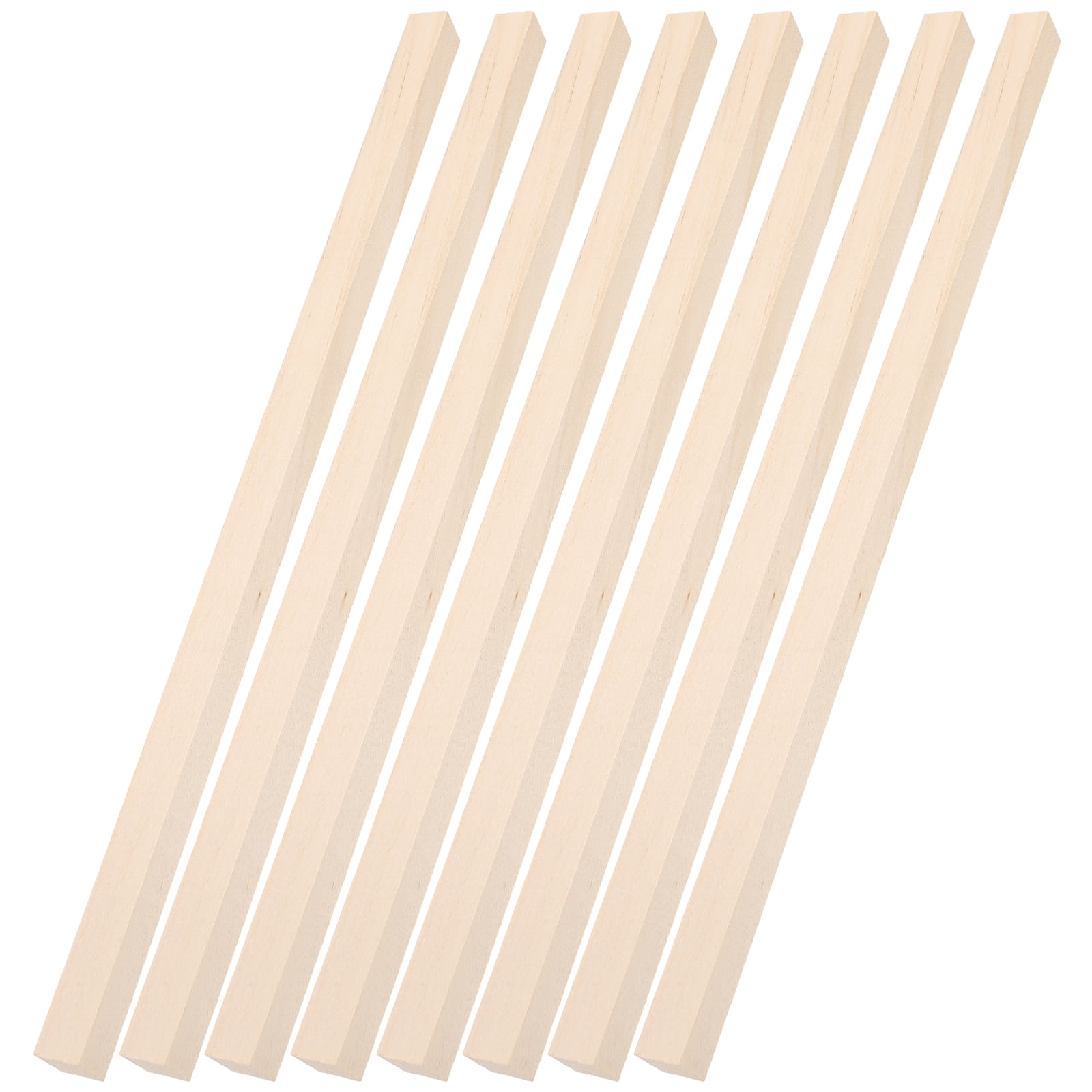 Worgeous 60 Pcs Handmade Wooden Stick Child 25.00X1.00X1.00CM Beige