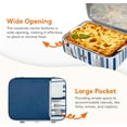 thumbnail image 5 of Lifewit Insulated Casserole Carrier for Hot or Cold Food, Casserole Dish Carrying Case, Lasagna Holder for Potluck Parties/Picnic/Cookouts, Fits 9"x13" Baking Dish, Blue, 5 of 9