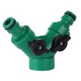 thumbnail image 1 of Two Way Pipe Divider, With Valve Easy To Control Hose Splitter, Farmland For Lawns Forest Trees Gardens, 1 of 8