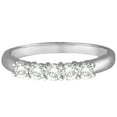 thumbnail image 2 of Five Stone Diamond Ring Anniversary Band 14k White Gold (0.50ctw), 2 of 4