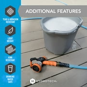 HydroTech FlatJacket 5/8 x 25ft Flexible Garden Hose– Kink-Free, Lightweight, Burst-Proof