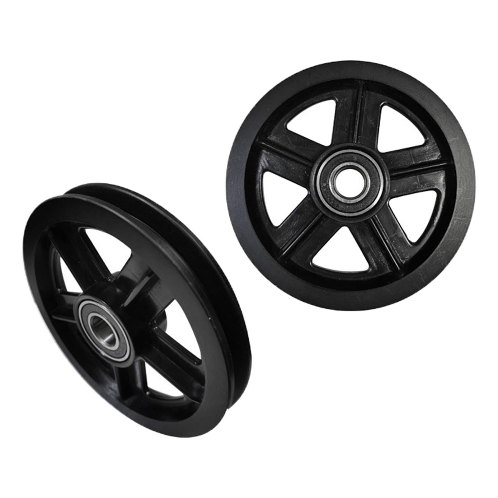 2Pcs Durable Sliding Barn Door Pulleys Roller Wheels Hardware,