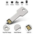 thumbnail image 3 of RAOYI Lot de 10 Clé USB 2 Go USB 2.0 en Métal en Forme de Clé Clé Mémoire Clé USB Clé USB - Argent, 3 of 6