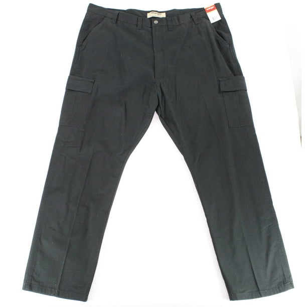 Wrangler - Wrangler NEW Solid Black Mens Size 46X32 Relaxed Fit Cargo ...