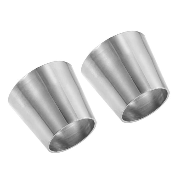 Unique Bargains 2pcs Car Mandrel Exhaust Bend Elbow Pipe 304 Stainless Steel Concentric Reducer 1.5" OD to 2" OD