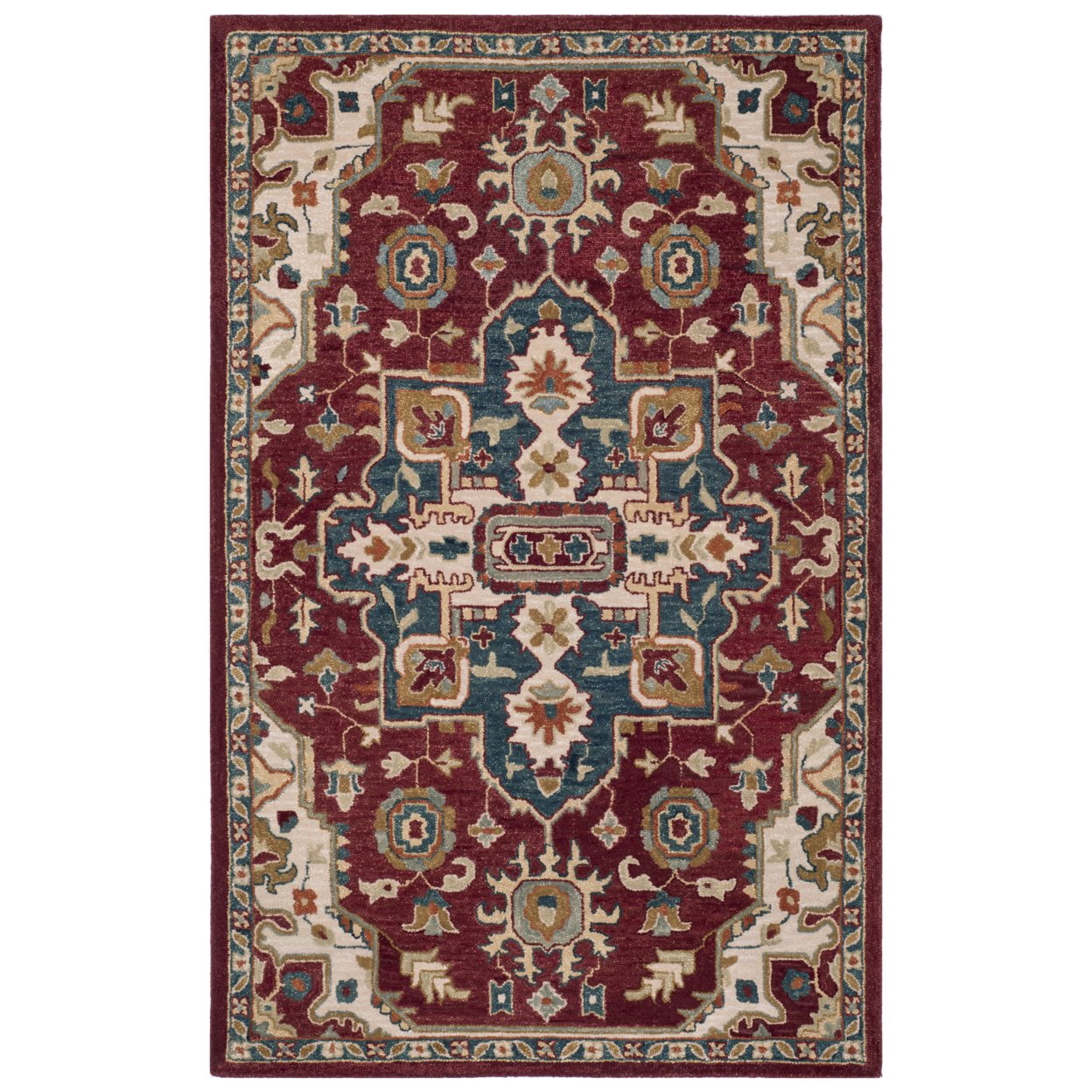 SAFAVIEH Aspen Collection APN507A Handmade Red / Blue Rug