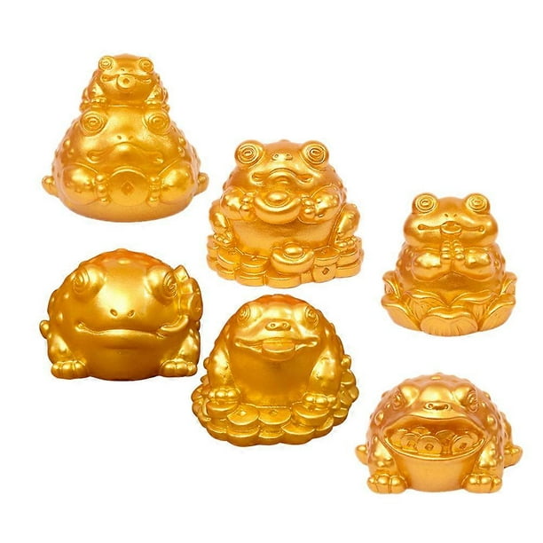 Here's a refined and creative product description for your **6pcs Resin Toad Statues Creative Gold Toad Figurines**:\n\n \n\n✨ **6 Pack Resin Toad