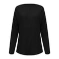 thumbnail image 4 of AherBiu Long Sleeve Shirts for Women Round Neck Fall Basic Tee Loose Fitted Comfy Tunics Pullover Tops, 4 of 5