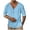 Sky Blue, variant on Men's Long Sleeve Shirt Solid Color Deep V Neck Button Pullover Shirts Yoga Spring spring fall winter Beach Vacation Tops