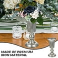 thumbnail image 3 of unbranded Florero De Metal Plateado Para De Hogar Con Estilo Vintage Y Simple, 3 of 7