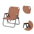 thumbnail image 6 of figatia Camping Chair Foldable Chair with Handles Heavy Duty Outdoor Chair Fishing Chair for Beach Fishing Backpacking Hiking Camping Brown, 6 of 8