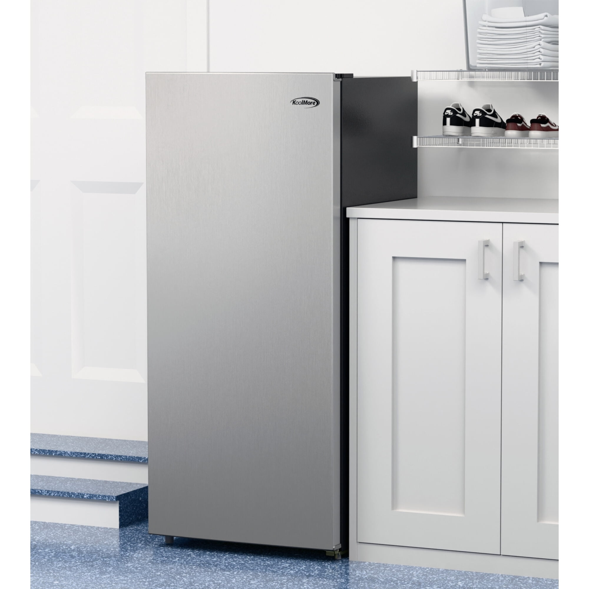7 Cu. Ft. Garage Ready Convertible Upright Freezer/Refrigerator in Stainless Steel (KM-RUF-7S-SS)