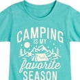 thumbnail image 3 of Instant Message - Camping Is My Favorite Season - Toddler & Youth Girls Short Sleeve Graphic T-Shirt, 3 of 6