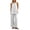 White, variant on BADHUB Women 2 Piece Matching Lounge Sets Split Backless Tank Tops Wide Leg Pants Summer Outfits Tracksuit White S