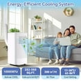 thumbnail image 2 of Lumiparty 10000 BTU Portable Air Conditioner, Floor AC Unit 560 Sq.ft Coverage, White, 2 of 9
