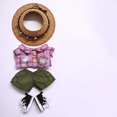 thumbnail image 2 of Conjunto de ropa para muñecas de moda. Conjunto informal de mono para muñecas de 15 cm. Traje de tela suave. Accesorios de vestuario para niños y coleccionistas., 2 of 2