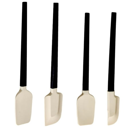 

Spatula Flowers Dinnerware Set Black YOZGXEG Four Piece Set Silicone Soft Scraper Food Grade Household Baking Set Shovel Cake Spatula