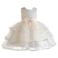 thumbnail image 1 of SXcggal One Robe d'Été Sans Manches pour Fille, Nœud Papillon, Robe de Princesse, Robe de Performance, Belle et Mignonne, 1 of 6