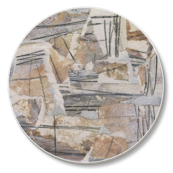 Absorbent Stone Beverage Coasters - Set of 4 - Neutral Reconstructions