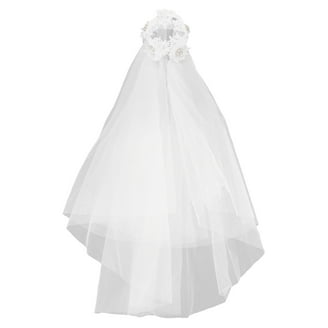 WRISTBIQUE Bride to Be Short Wedding Veil with Comb Simple Women's