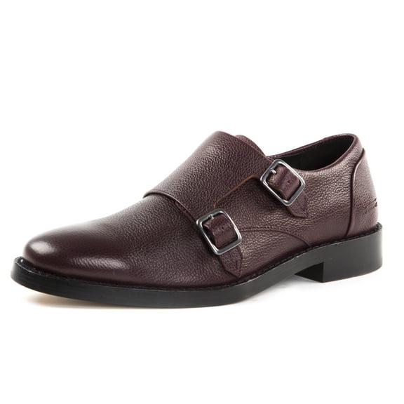 Uri Minkoff Men's Mansfield Pebbled Leather Oxfords US 10 Oxblood