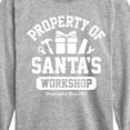 thumbnail image 3 of Instant Message - Property Of Santas Workshop Christmas - Toddler & Youth Long Sleeve Graphic T-Shirt, 3 of 6