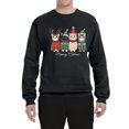 thumbnail image 2 of Wild Bobby Meowy Catmas, Christmas Cat Lover Design Unisex Sweater Crewneck Sweatshirt, 2 of 5