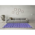 thumbnail image 3 of Ahgly Company Indoor Square Oriental Purple Industrial Area Rugs, 5' Square, 3 of 4