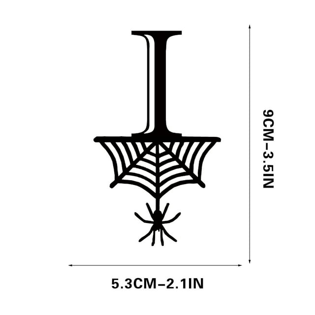 Halloween 26 Letter Decoration Hang Tag, Spider Hang Tag