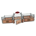 thumbnail image 4 of yotijay Realistic Horse Stable Model Farm Animal Fence for Diorama Layout Ornament Brown Brown, 4 of 9