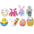 thumbnail image 1 of Easter Yard Sign Decorations,Easter Egg,Gift Basket,Easter Rabbit,Bunny Gnome Letters PVC Stakes Yard Décor Garden Sign for Holiday Festival Home Outdoor Easter Decoration, 1 of 8