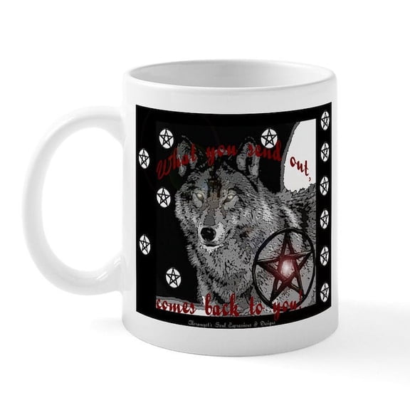CafePress - What You Send Out Mugs - 11 oz Ceramic Mug - Novelty Coffee Tea Cup