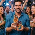 thumbnail image 4 of 2026 New 3D Lion Whisky Decanter 11.8 Fl Oz, Royal Lion Shaped Glass Liquor Bottle, Decorative Bar Decor for Home Bar Table Display, for Bourbon, 4 of 5