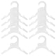 thumbnail image 1 of ColoMX Percha de plástico para ropa de mascotas, estante colgante para ropa de perro, percha para pantalones, 10 Uds., 1 of 7