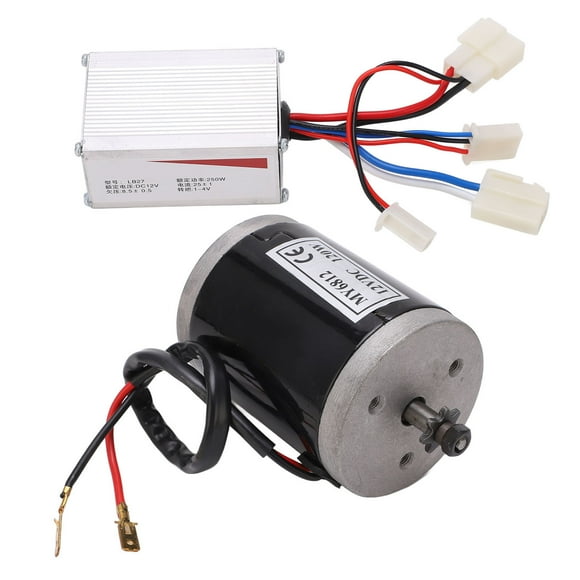 Electric Bike Motor Kit, 3 Wire 12V Electric Bike Brushed Motor Set Universal For Upgrading