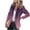 Pink, variant on Lolmot Blazer Jackets for Women Long Sleeve Fashion Business Attire Gradient Color Printeded Cardigan Blazer