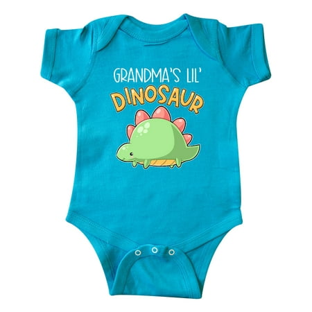 

Inktastic Grandma s Lil Dinosaur with Cute Stegosaurus Gift Baby Boy or Baby Girl Bodysuit