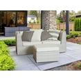 thumbnail image 5 of Covermates Throw Pillow - Weather Resistant, Full Side Zipper, LuxeGuard Collection, Dove, 5 of 7