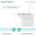 thumbnail image 3 of Carre Back to Wall Toilet Bowl Bundle in Glossy White, 3 of 14