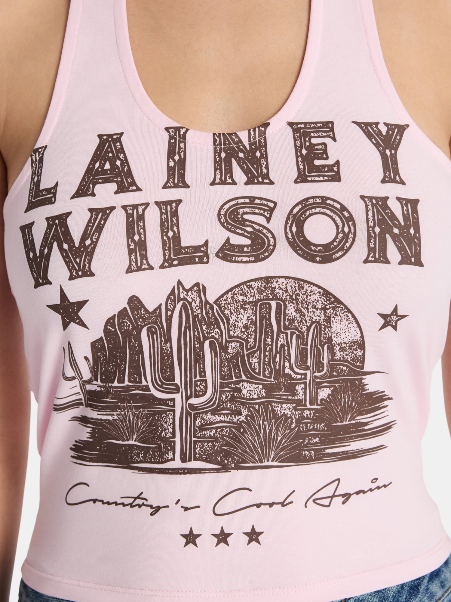 Lainey Wilson Women's and Women's Plus Graphic Halter Top, Sizes XXS-XXL